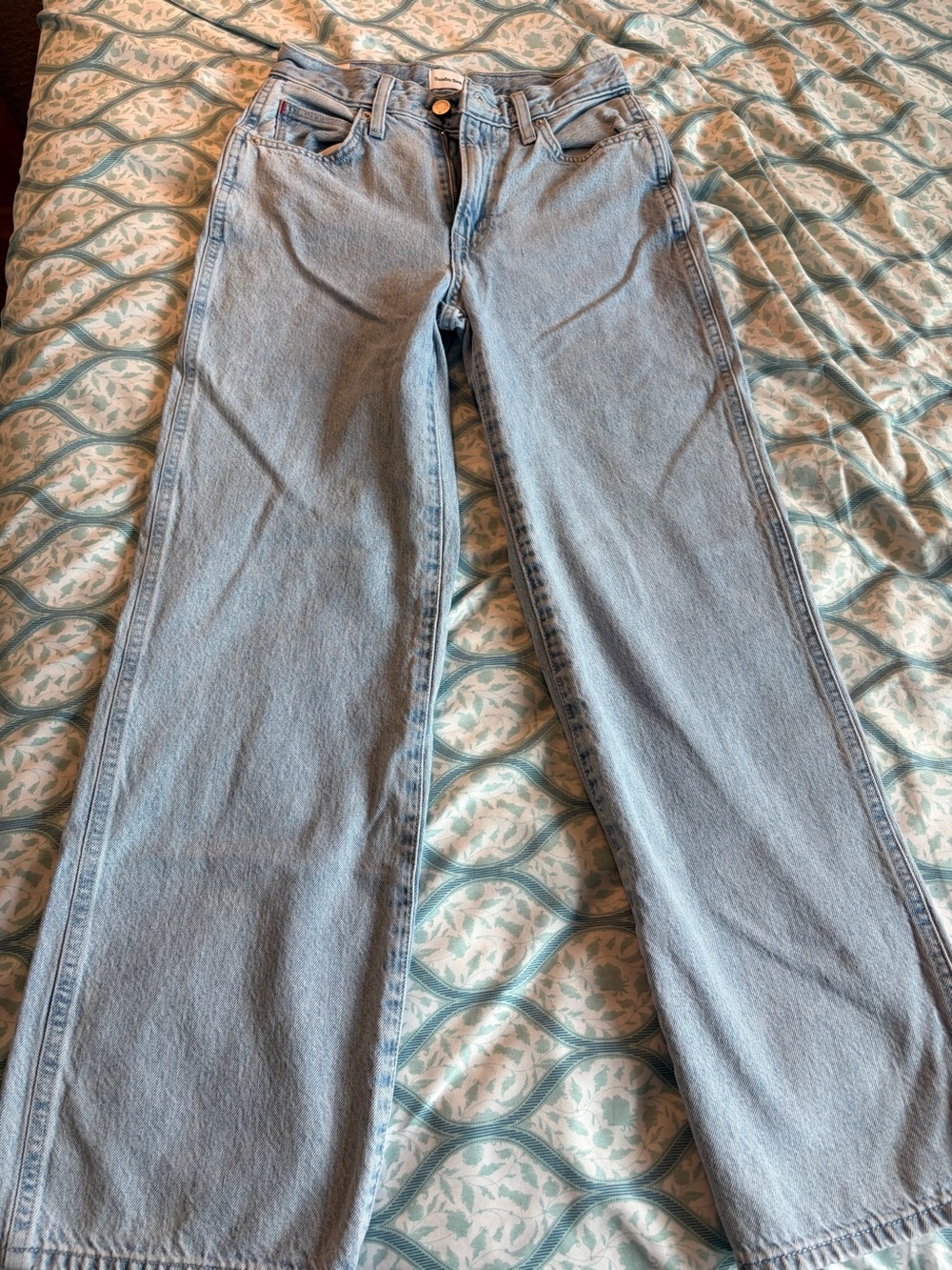 Aritzia Light Blue Straight Leg Jeans